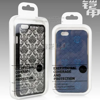 

KJ-651 600pcs Wholesale Clear Transparent PE Plastic Packaging crystal Box Retail Package for iPhone7 /7plus mobile phone case