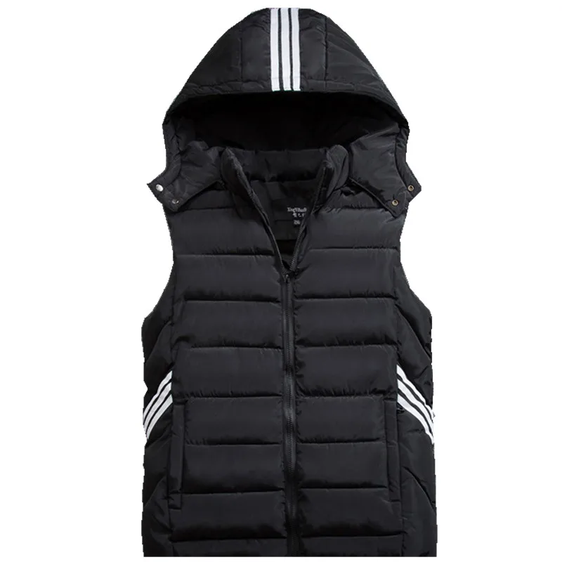 

plus size 6xl 8XL 7XL Men's Parka vwaistcoat vest winter Men's fashion hooded vest casual warm men's Sleeveless jackets coats