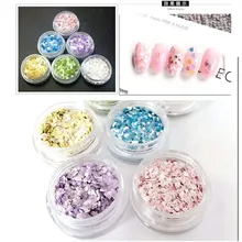 Хлопок конфеты мраморный камень порошок Макияж Блеск порошок измельченный Зефир ломтик хлопья блестки 3D Блестки для нейл Арта(искусство украшения ногтей) MJZ2069