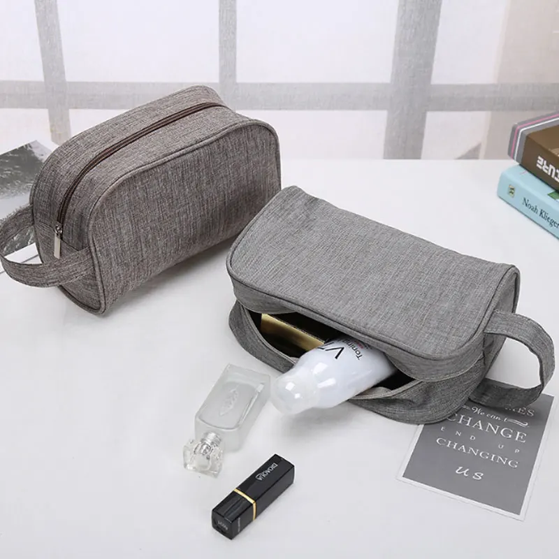  Portable Canvas Cosmetic Storage Bags Man Travel Wash Storage Pouch Unisex Bathroom Make Up Toiletr
