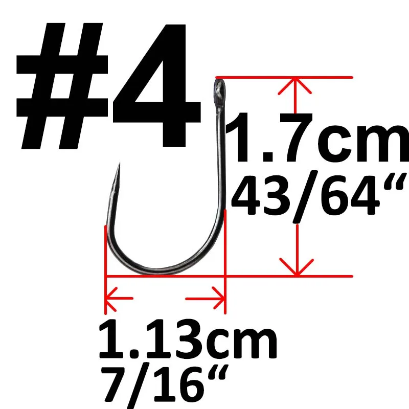 500 шт. рыболовные крючки для ловли карпа без колючей глазки с отверстием Размер 2 4 6 8 10 рыболовный крючок один крючок - Цвет: 4
