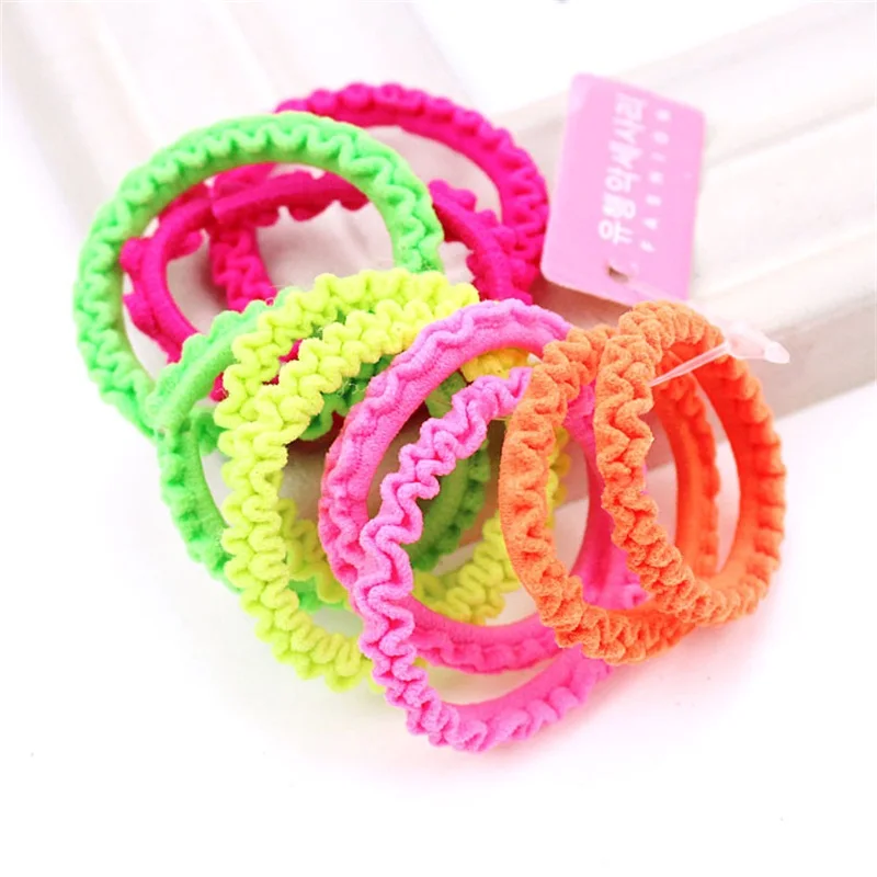 

50Pcs/5 Set /Pack Solid color with beans Hair Accessories For Women Headband,Elastic Bands For Girls,Hair Band Hair For Kids