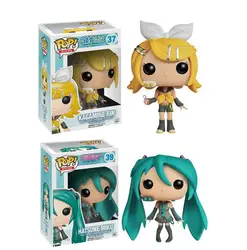 FUNKO поп японский Quadratic Hatsune Мику Коллекция Модель Дети игрушечные лошадки 2019 для мальчиков и девочек день рождения свадебные фигурки подарок