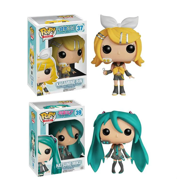 

FUNKO POP Japanese Quadratic Hatsune Miku Collection Model Kids Toys 2019 Boy Girl Birthday Party Wedding Action Figures Gift