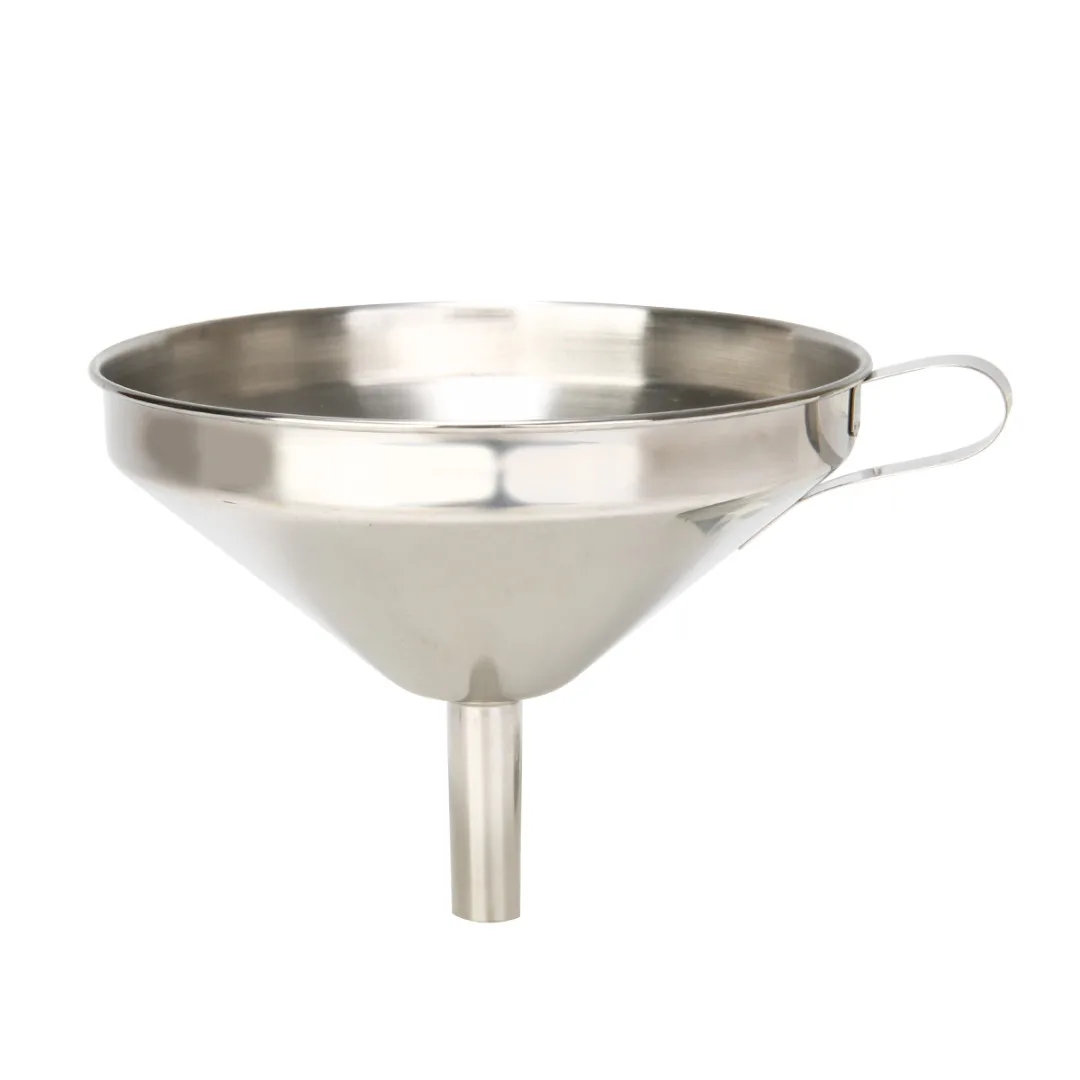 15/13/11cm Stainless Steel Funnel Detachable Wide Mouth Oil Funnel with Strainer Kitchen Filter Experiment Tool