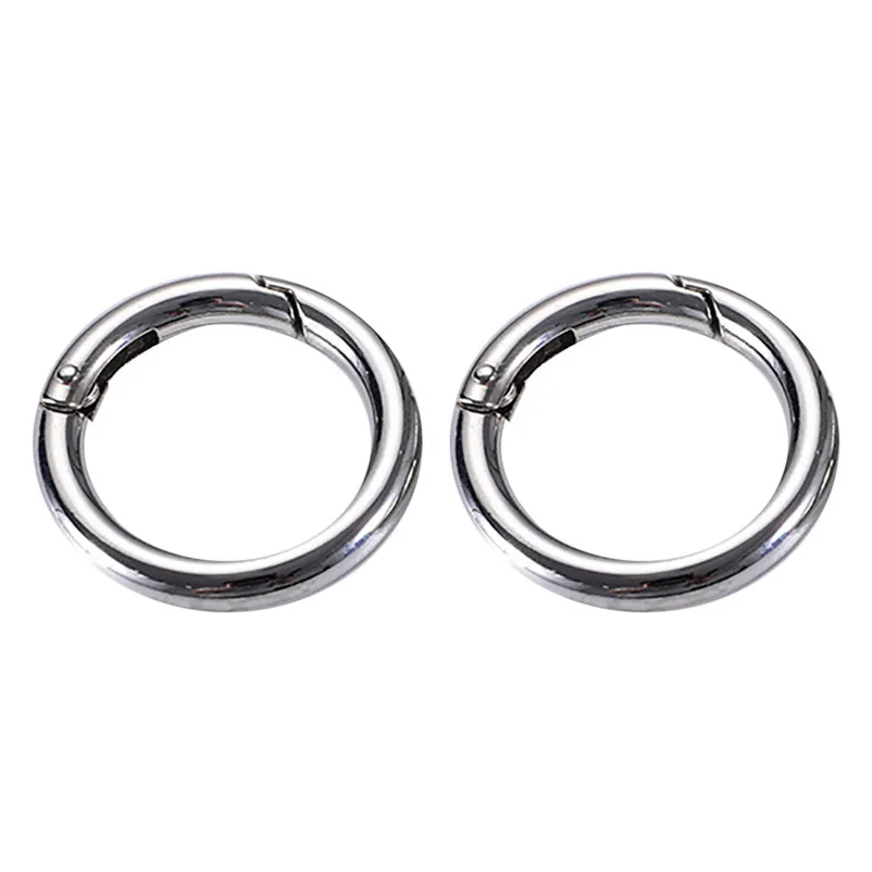 5Pcs Round Hiking Carabiner Aluminum Alloy Carabiners Keyring 28mm Snap Clips Buckle Keychain Climbing Accessories #3o30 (6)