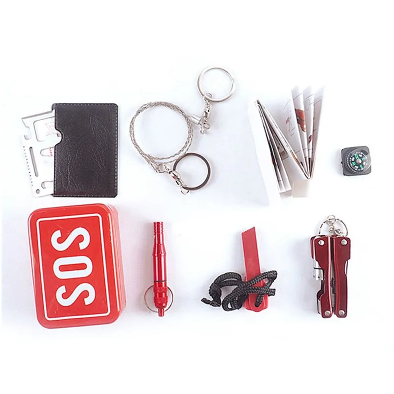 2 Pc 7 en 1 supervivencia al aire libre Kits de primeros auxilios Camping viaje multifunción primera ayuda SOS EDC suministros de emergencia para desierto de la herramienta 2 Pc 7 en 1 supervivencia al aire libre Kits de primeros auxilios Camping viaje multifunción primera ayuda SOS EDC suministros de emergencia para desierto de la herramienta