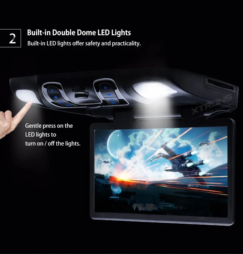 Discount XTRONS 15.6" Black Flip Down Car DVD Roof Car DVD Roof Monitor Car DVD with Easy Installation with the Mounting Bracket 12 Discount XTRONS 15.6" Black Flip Down Car DVD Roof Car DVD Roof Monitor Car DVD with Easy Installation with the Mounting Bracket 12