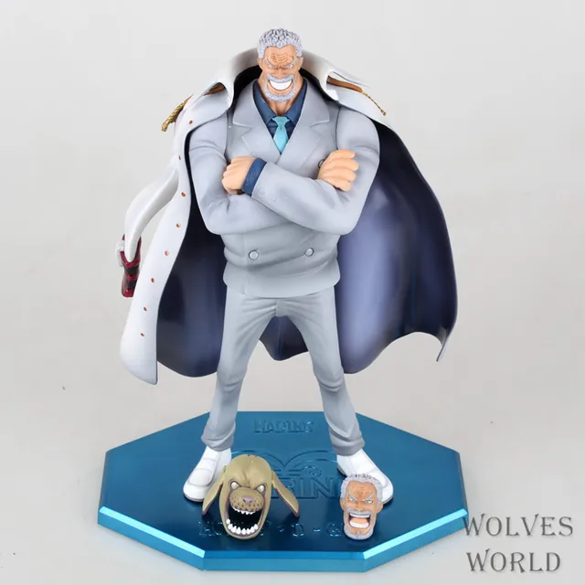 25cm Anime One Piece Marine Hero Vice Admiral Monkey D. Garp PVC Action