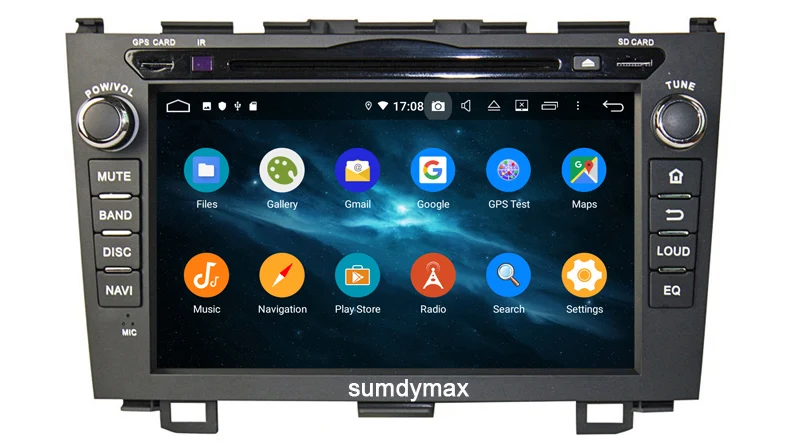 Cheap 8"Android 9.0 Car DVD Player For Honda CRV CR-V 2006-2011 4G WiFi GPS Navigation Stereo Video octa core 4G 64G 6