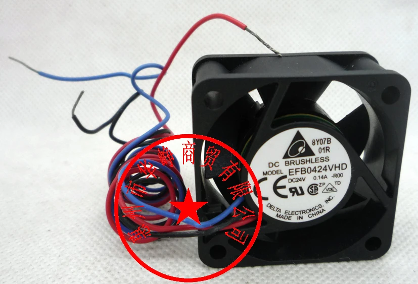 

New Original DELTA 4cm EFB0424VHD -R00 4020 24V 0.14A 3WIRE Cooling Fan