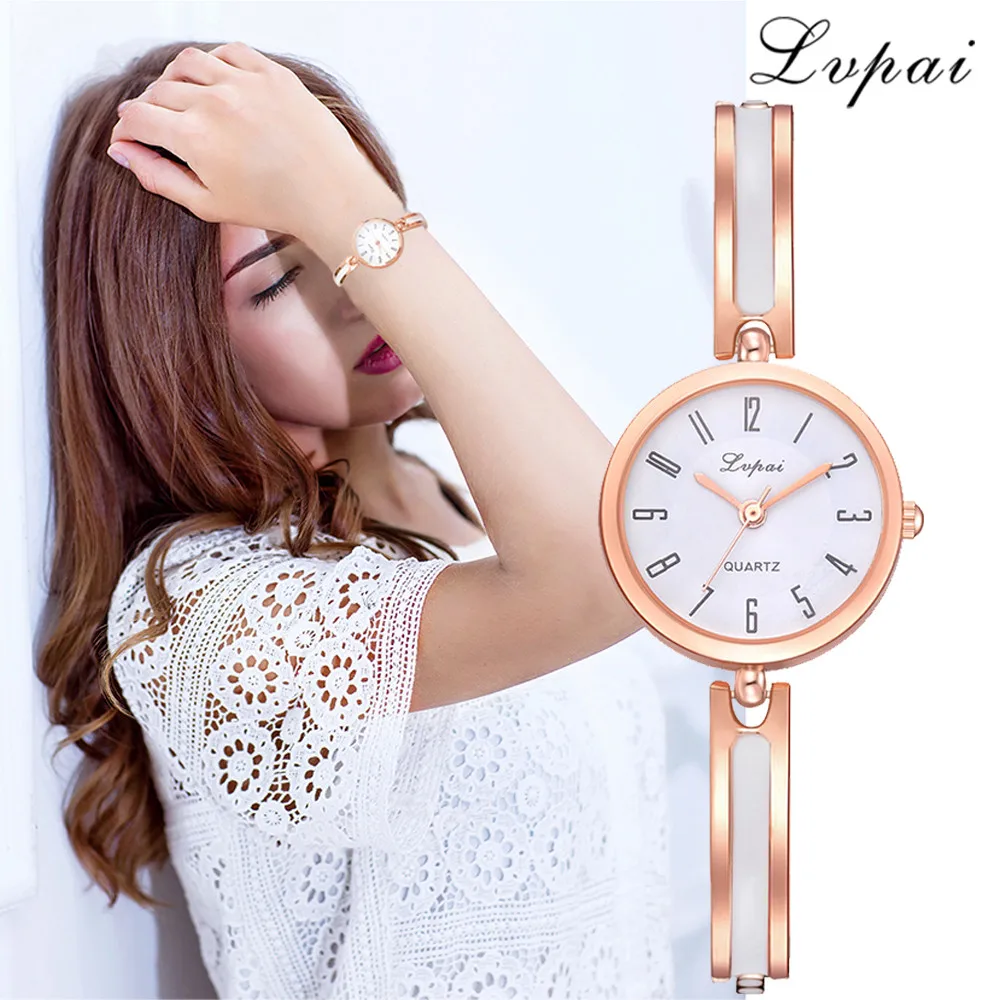 

Minimalism Women Watch Rose Gold Roman Numeral Disc Ladies Quartz Wristwatch Simple Bracelet Clock Bayan Kol Saati@50