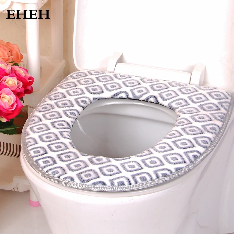 EHEH 1 piece Bathroom Comfortable toilet seat cushion 37*43cm washable
