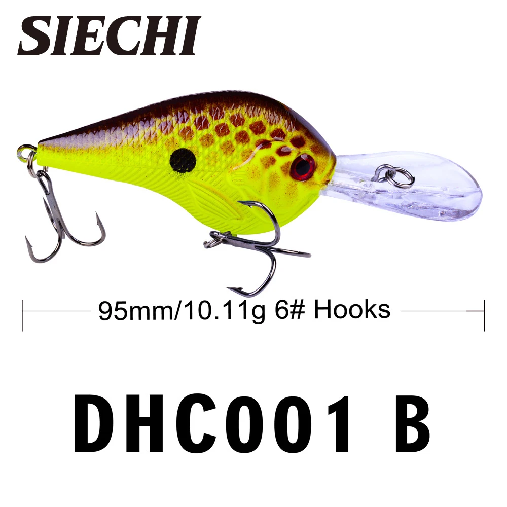 

1PC 10 colors Crank Lure Fishing Lure 10.11g-0.36oz/9.5cm-3.74" Plastic Hard Bass Bait Saltwater Fishing Tackle