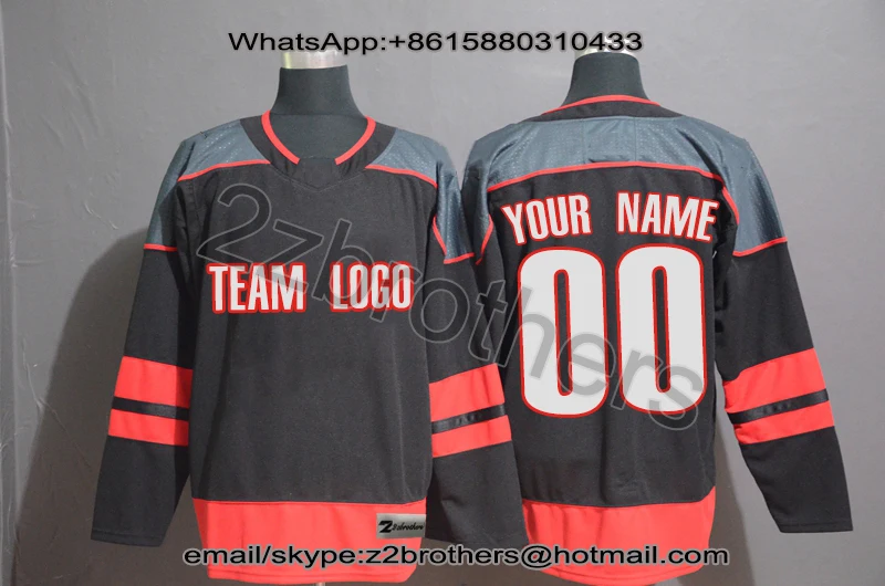 

Factory OEM Custom Ice Hockey Jerseys Design DIY Your Own College Team Sweater Stitch Logo Name Number Carolina Men Women Youth