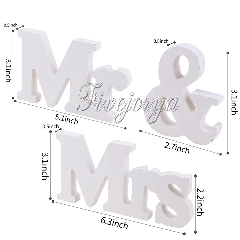 ''Mr и mrs'' "любовь" деревянные буквы Свадьба Топ Таблица Знак подарок декор стоял белый подарок питания Свадьба Новый