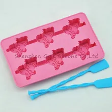 10 шт./лот Ло Хаси назначения моделирование ледовой коробке мультфильм корова-Силиконовые Ice Cube/странные новые льда