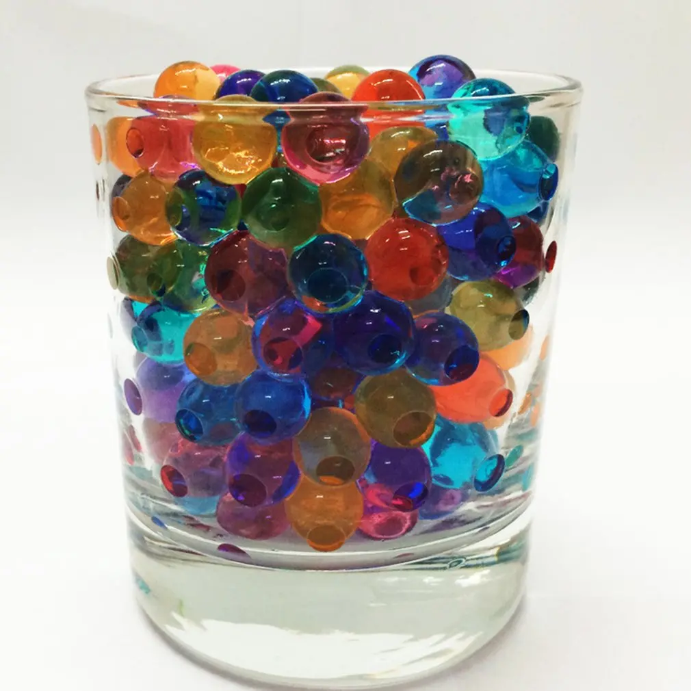 

9-11mm Multi-colors Grow Water Bullets Soft Crystal Paintball bomb water absorbing elastic ball