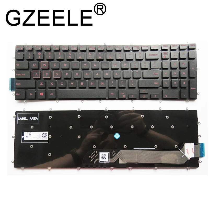 Teclado do Laptop dos Eua para Dell Inspiron157000 7566 7567 7568 7577 5567 7587 7570 7580 5567 3580 3581 3582 3583 3584 3585 Backlit - Imagem 5