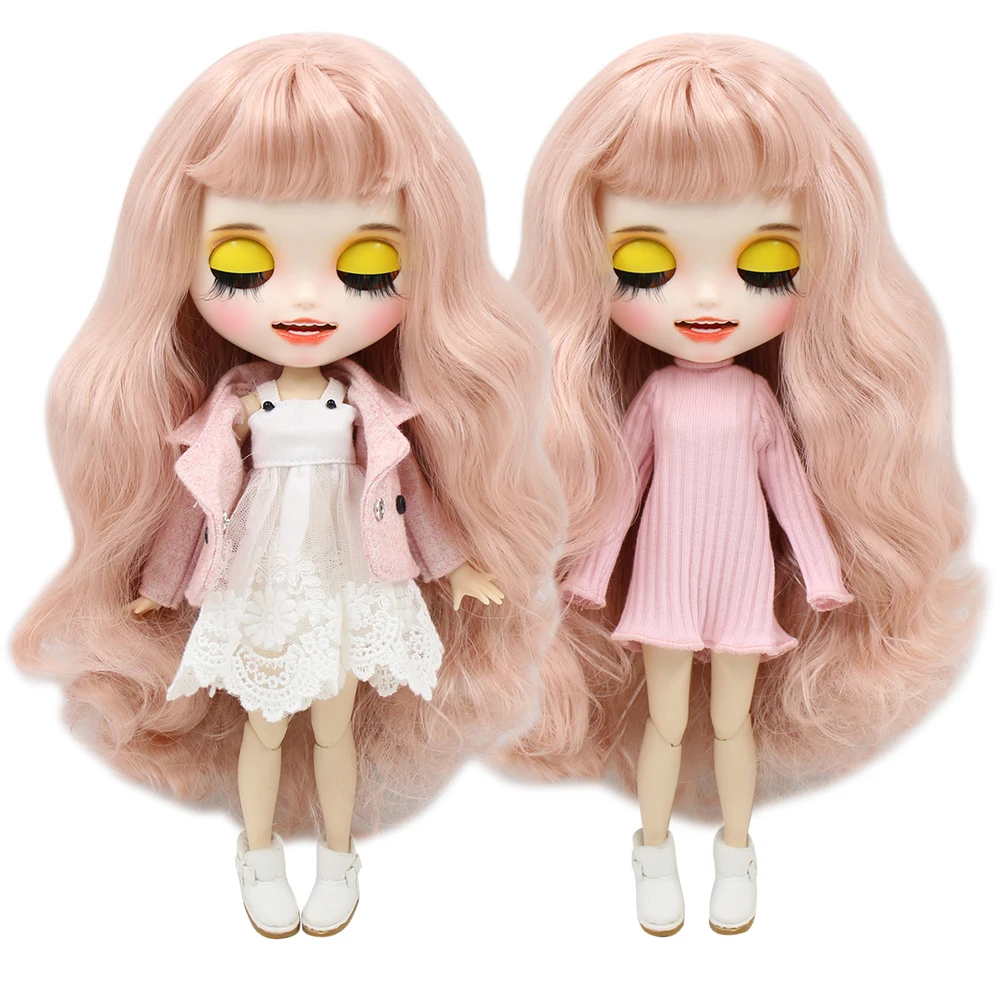 Кукла ICY DBS Blyth 1/6 bjd индивидуальная кукла матовое лицо бледно-розовые волосы
