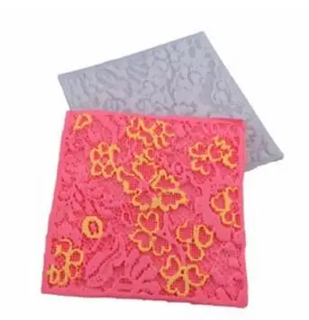 

Fondant cake mold lace decorative box food grade green liquid silicone cake mold bakeware