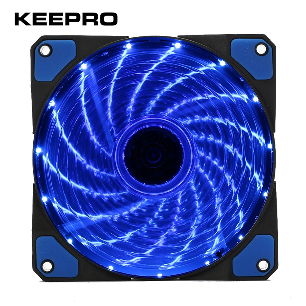 KEEPRO Original 15 Lights LED Cooling Fan PC Computer Chassis Fan Case keepro-original-15-lights-led-cooling-fan-pc-computer-chassis-fan-case
