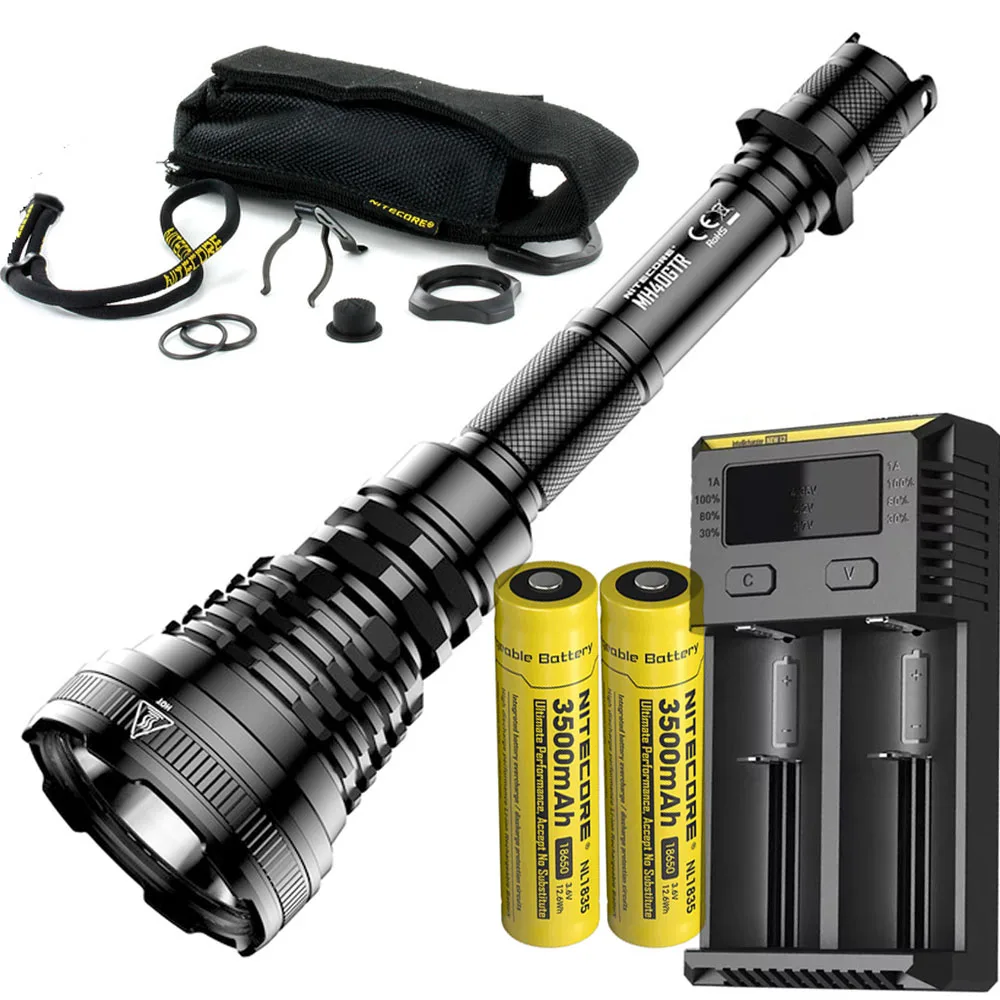 

NITECORE MH40GTR Hunting Flashlight CREE XP-L HI V3 LED max 1200 lumen Long Throw 1004M DC Charging Tactical Rechargeable Torch