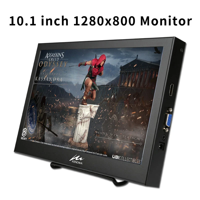 

10.1 INCH Portable Gaming Monitor 1280*800 LCD Screen Display with HDMI VGA Interface For CCTV Drone PS4 Raspberry Windows PC