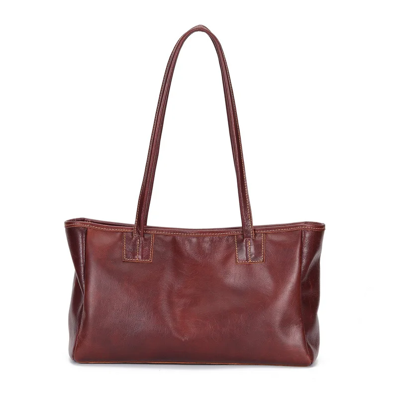 

Genuine Leather Bag Large Capacity Tote Real Cow Leather Handbag Top Handle Shoulder Bags for Women 2019 Shoulder Bag GL012