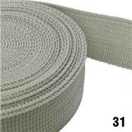 31 20mm 25mm 38mm 50mm wide Imicka webbing Light Grey