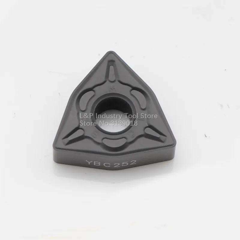 

Оригинальные лезвия для индустрии CNC YBC252, карбидные вставки WNMG080408DM YBC252 для стального черного твердого сплава
