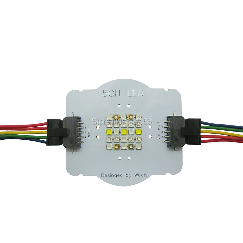 Настройка 5 каналов 25 светодиодов аквариумный светодиодный излучатель светильник DIY Cree+ Semileds+ Epileds морская рыба Коралл выращивает светодиодный светильник ings