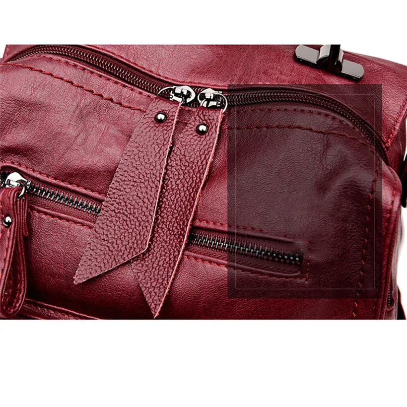 Backpack Women New Ladies Shoulder Bag Female Travel Bag Soft Leather Fashion Casual Student Backpack