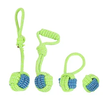 2019 7pcs/set Dog Toy Rope With Handle Knot Puppies Chew Tooth Cleaning Bite Resistant Ball Teeth Molars Pet Toys Training