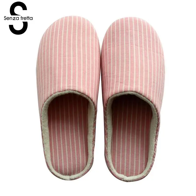

Senza Fretta 2019 Men/Women Indoor Slippers Lover Non-slip Slippers Soft Bottom Floor Couple Slippers Shoes zapatos mujer