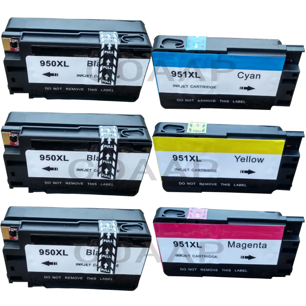 Совместимый чернильный картридж 6PK для принтера HP 950 XL 950XL 951 951XL officejet Pro 8600 8100 8610 8620