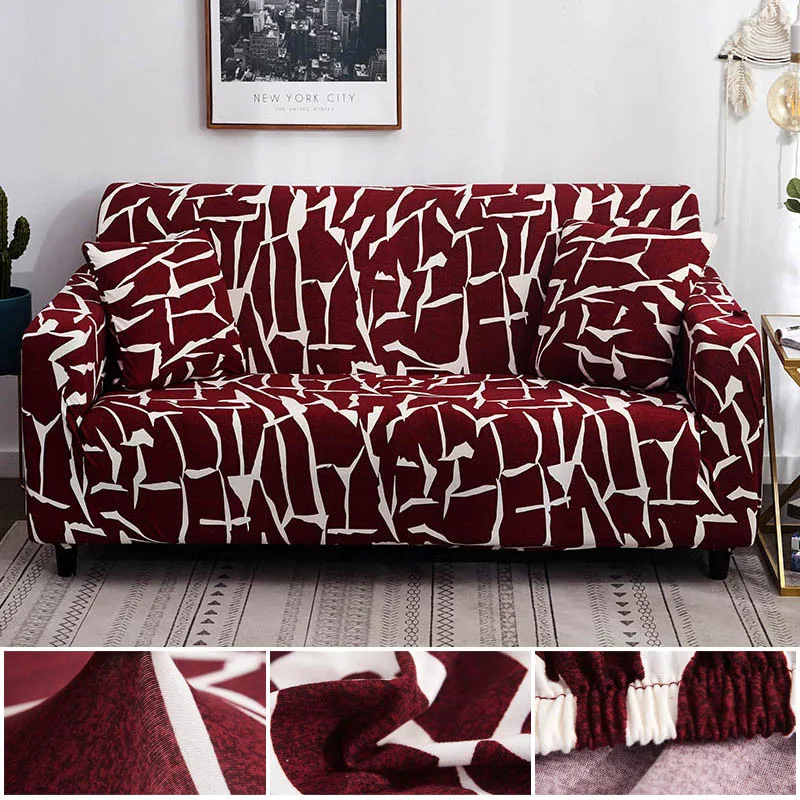 Нерегулярные линии чехол для дивана из эластичного хлопка чехол для дивана эластичный диванных чехлов для Гостиная чехлов для кресло, мебель крышка - Цвет: Color 15