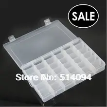 Низкая цена, хорошее качество, 36 сеток, прозрачная коробка для хранения, комплект, шкатулка для ювелирных изделий, коробка для украшений, ПП