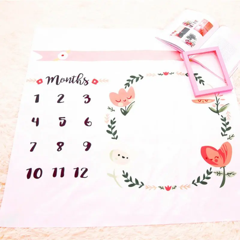 

Newborn Baby Blankets Swaddle Wrap Fashion Bathing Towels Flower Printed Soft Blanket DIY Infant Kids Photography Props