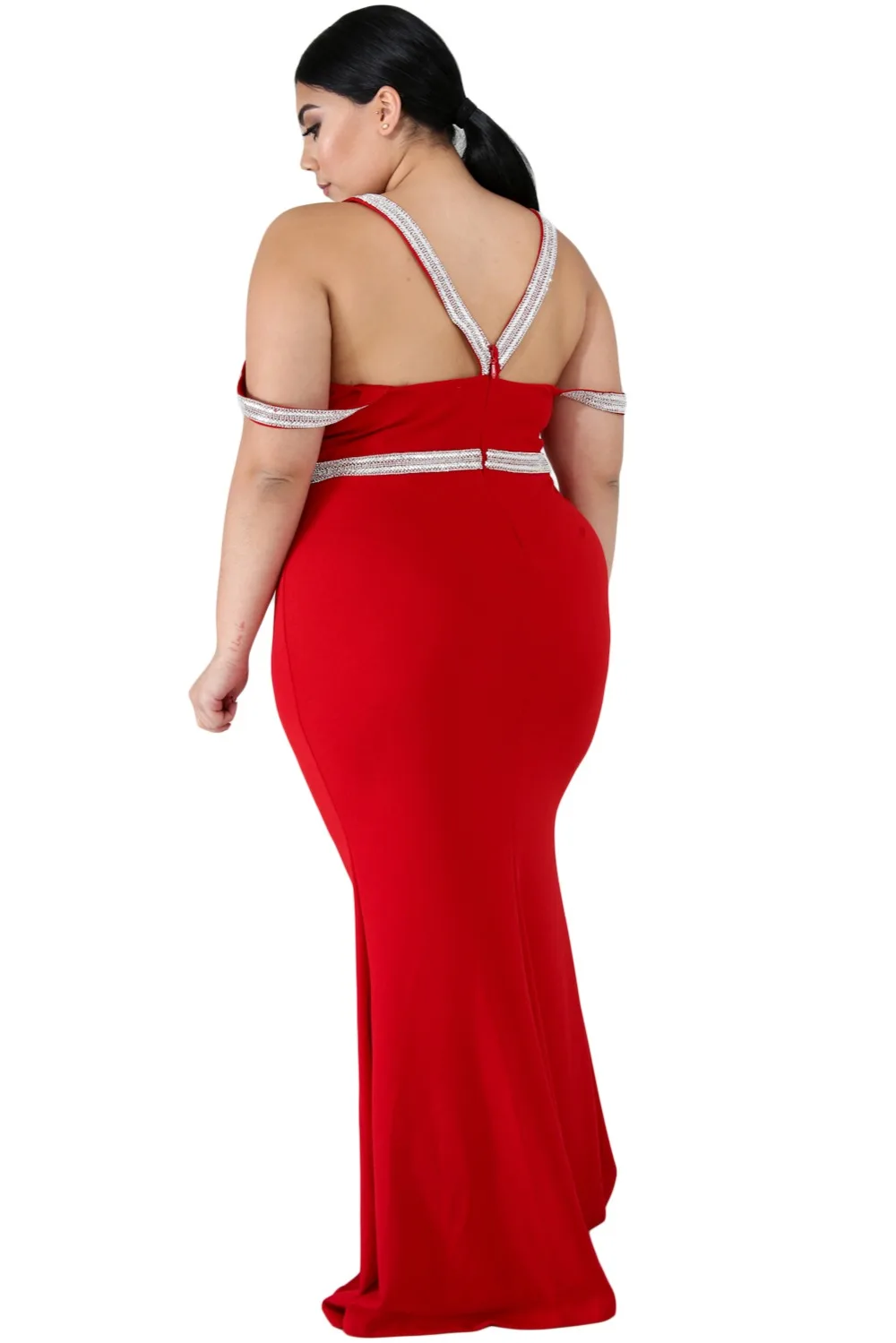 Red-Plus-Size-Rhinestone-Galore-Maxi-Dress-LC611089-3-3