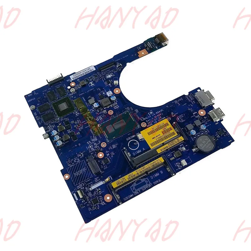  CN-0V2X3C 0V2X3C For DELL 5458 5758 5558 laptop motherboard SR23W I7 cpu LA-B843P 920M 4GB DDR3L