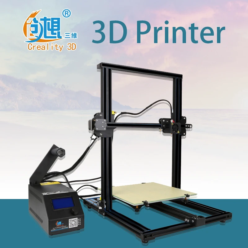 

Creality 3D CR-10 300*300*400mm Printing Size 3D Printing Impresora with 1Rool ABS Filament Large Printing Area Impresora 3D Kit