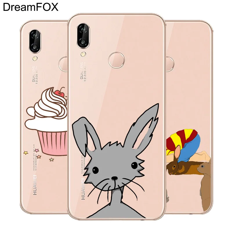 DREAMFOX K342 Rabbit Soft TPU Silicone Case Cover For Huawei Honor 6A 6C 7X 9 10 P20 Lite Pro P Smart |