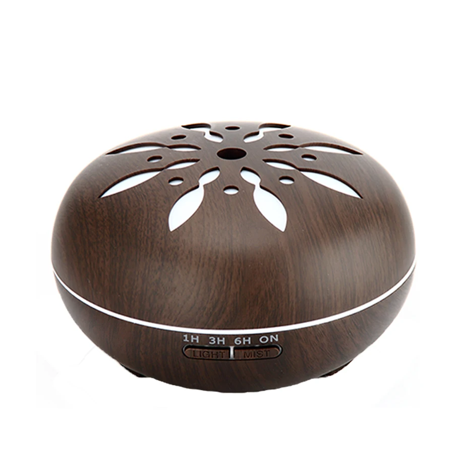 

Telinkin Humidifier Electric for home yoga with Wood grain petal 7 Color Lights Remote Control diffusers Oil Aroma Air Diffuser