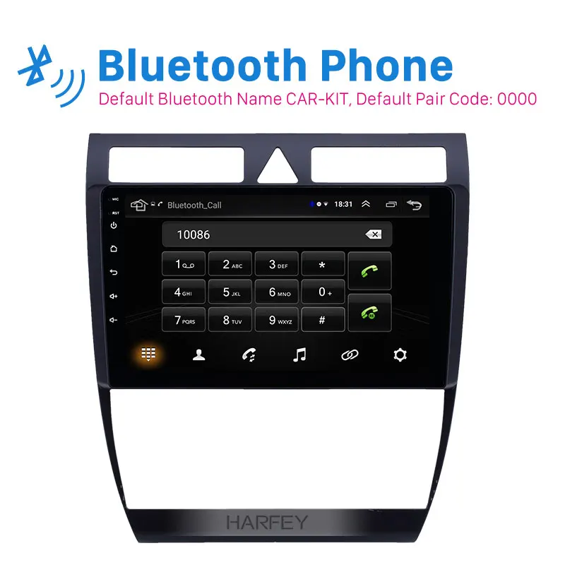 Harfey autoradio android 2 din OEM Multimedia player Android 81 La Radio del coche de GPS para Audi