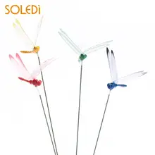 Украшение для лужайки 3D Двойная Стрекоза реалистичный садовый орнамент садовое искусство Садоводство креативный садовый декор 2 шт луга