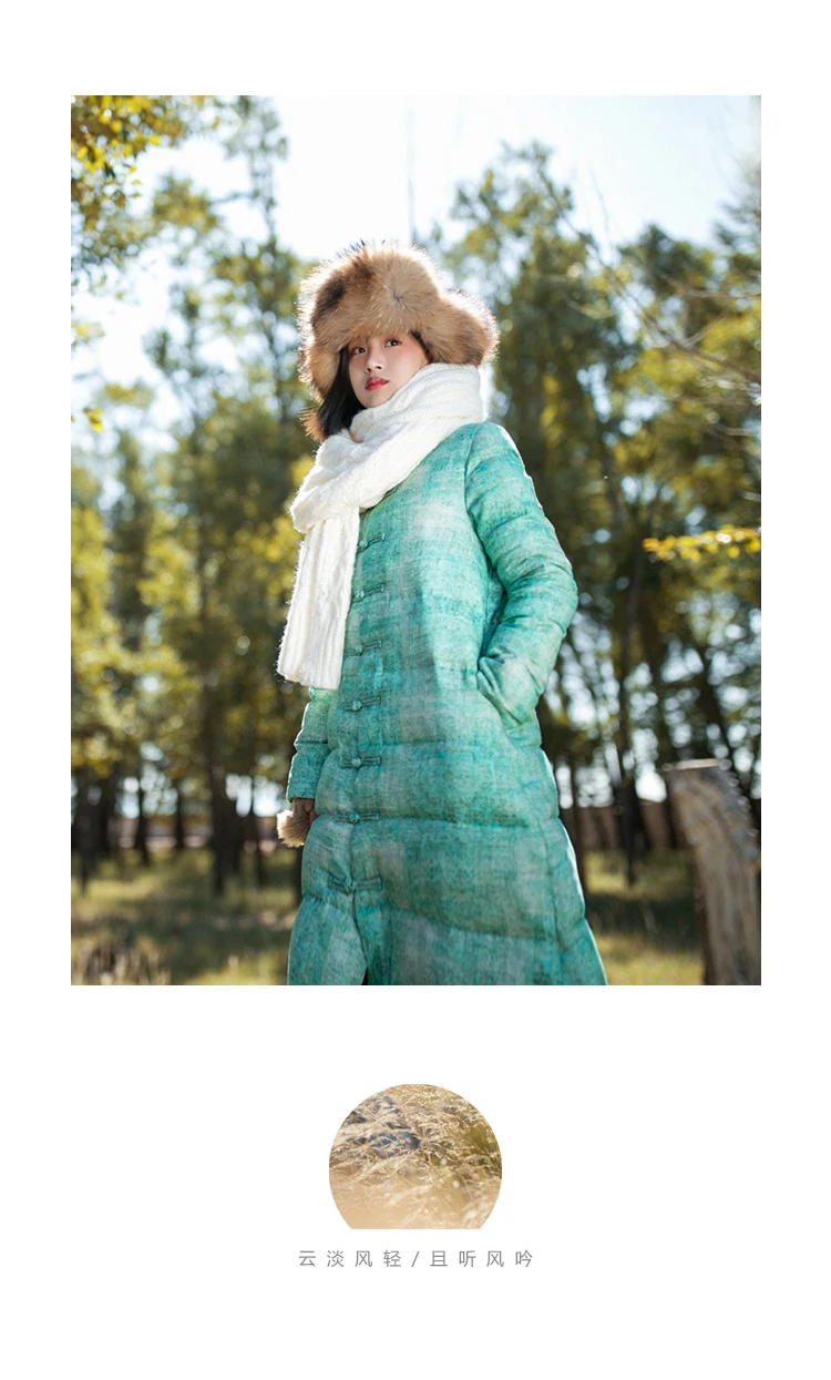Clearance 2018 New Arrival Aporia.king Long Single Breasted Thick Full White 95% Batik Down Coats BF240 16