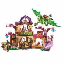 BELA Elves The Secret Market Place Building Blocks Kits For Girl Kids Model Toys Minifigures Marvel Bricks Compatible Legoe