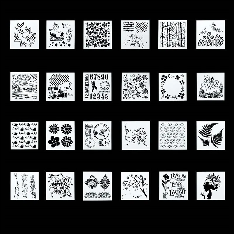 

1Pcs Resuable Cake Stencils Flower Spray Stencils Cake Mold Decorating Bakery Tools DIY Mould Fondant Template Free Shipping