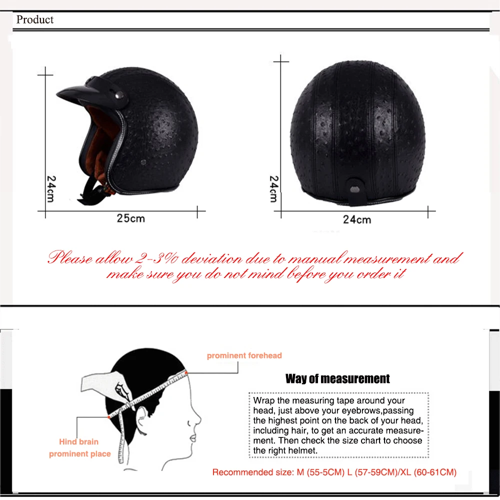 Модные мотоциклетные шлемы унисекс из искусственной кожи 3/4, мотоциклетный шлем с открытым лицом, Высококачественный винтажный мотоциклетный шлем